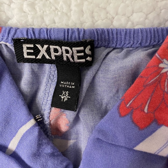 Express Purple Floral Dress - Picture 4 of 7